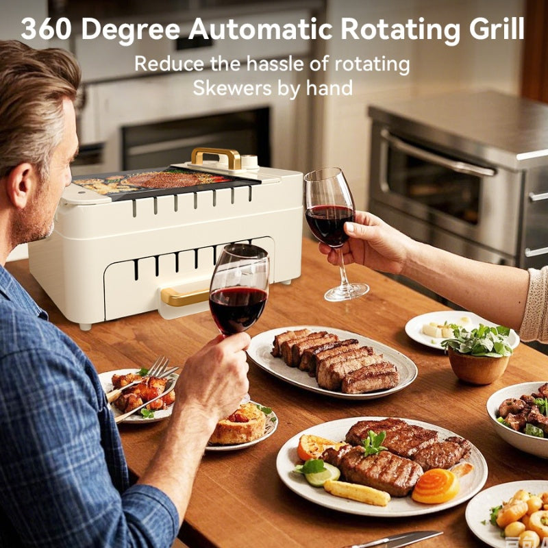 All Nations Emporium Smokeless Electric Grill Temp Control