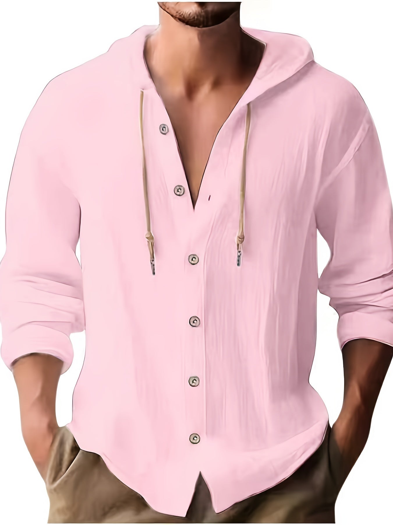 SCACTO Hooded Mens Sports Casual Shirt For Weekend Wear