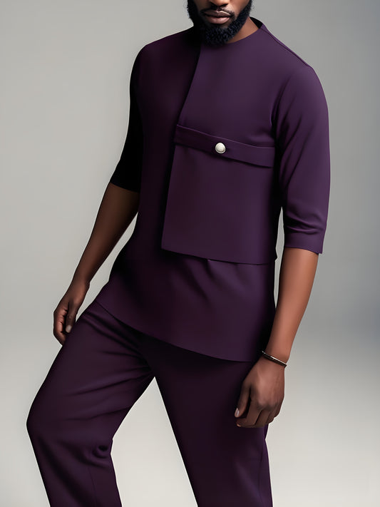 African Dashiki Men 2 Piece Set Casual Sportswear Everyday
