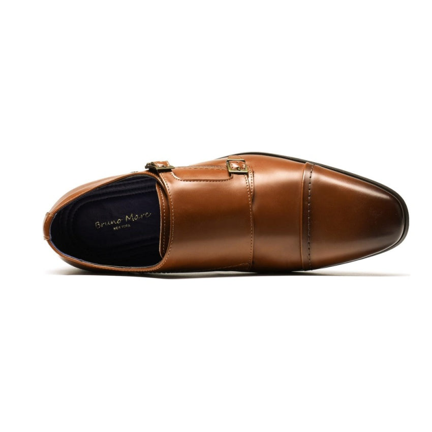 BRUNO MARC Mens Dress Loafers Slip On Monk Strap Shoes