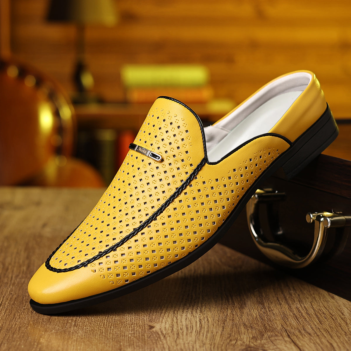 Men Slip On Loafers Lightweight Breathable Casual Shoes