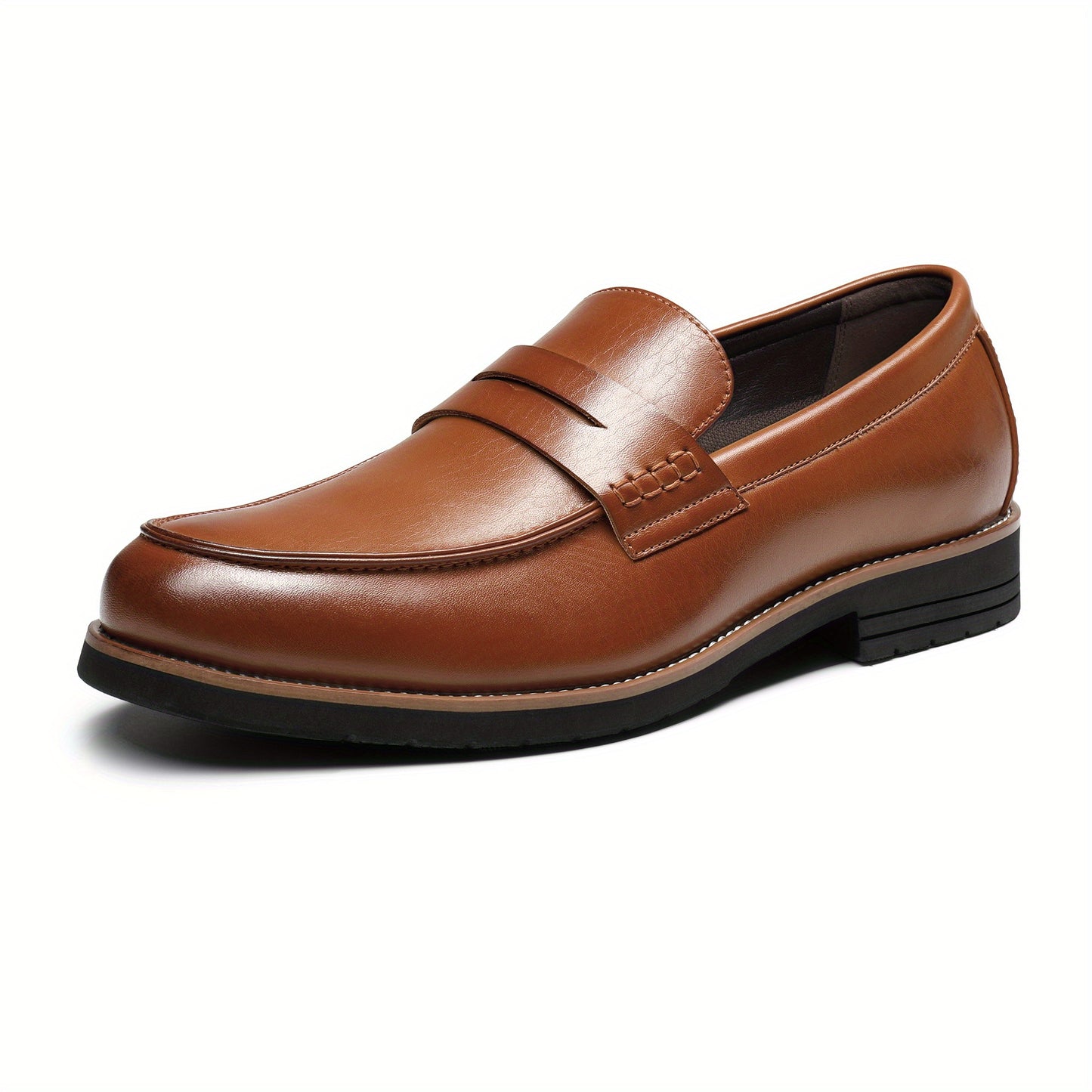 Bruno Marc Mens Slip On Penny Loafers Memory Foam Insole