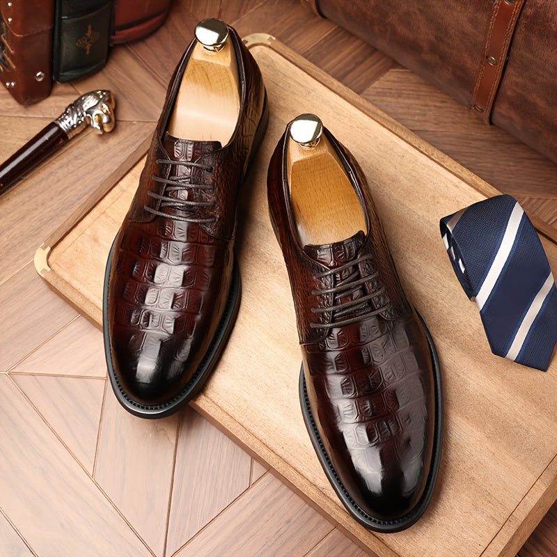 Men's Loafer Shoes Pointed Toe Cow Leather Upper All Season