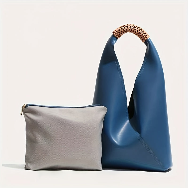 Women Large Capacity Handbag With Magnetic Closure