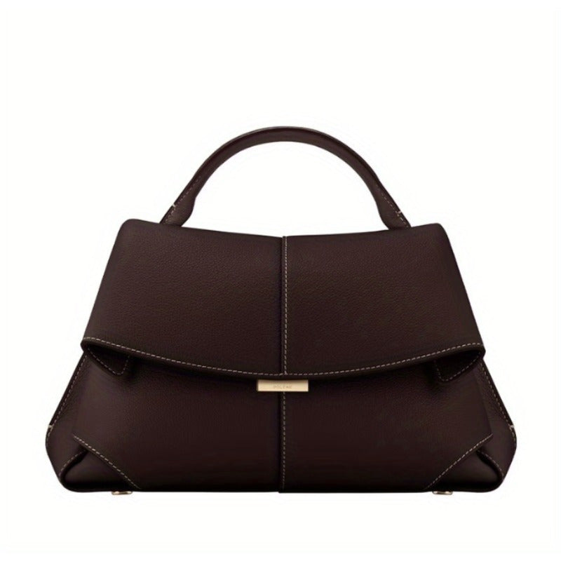 Genuine Leather Women's Messenger Bag by Fashionable Brand