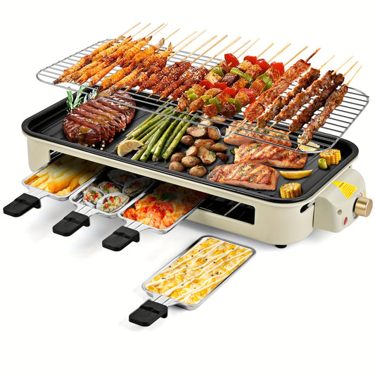 Susteas 1500W Smokeless Indoor Outdoor Electric Grill