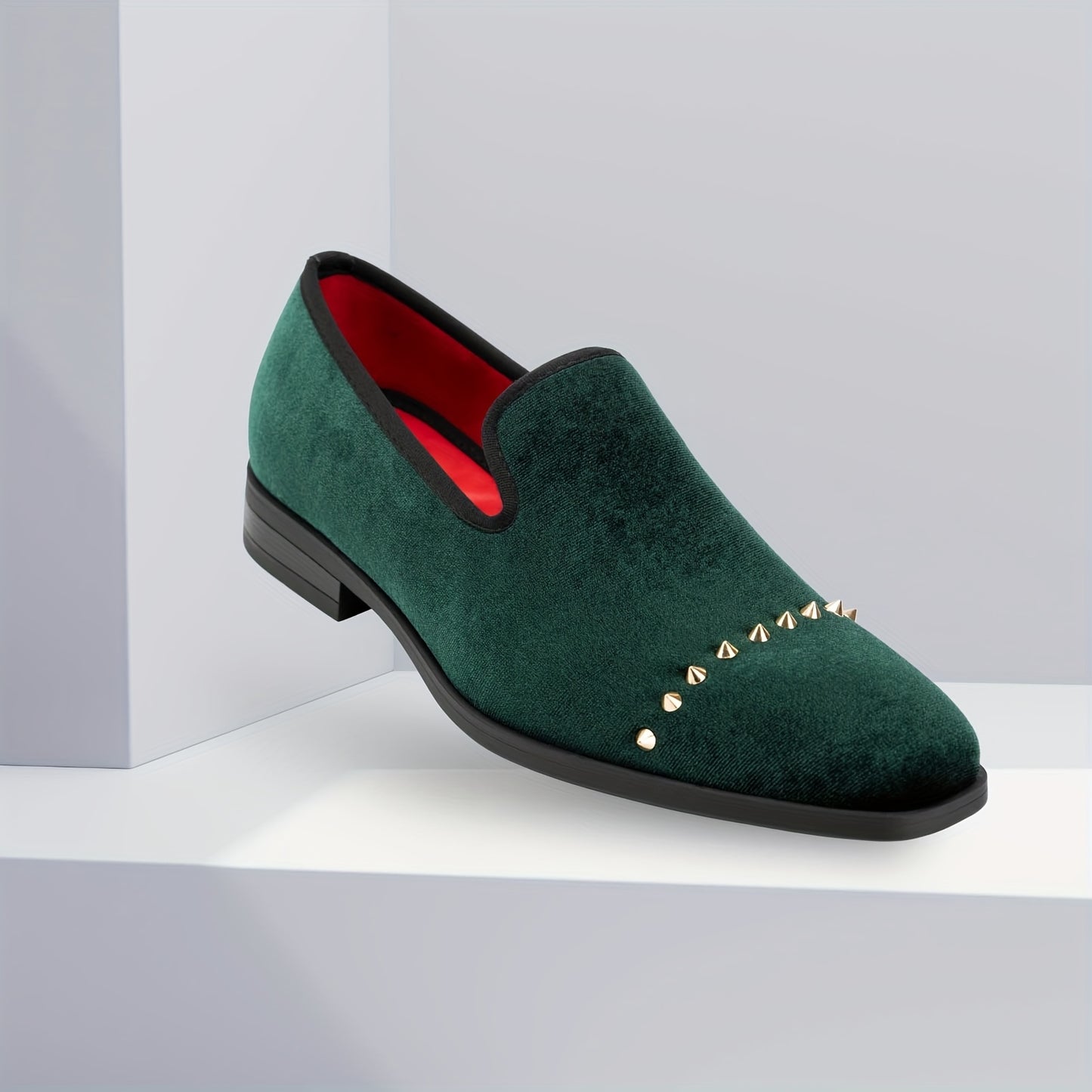 Mens Elegant Wedding Fashion Loafers Slip On Party Shoes