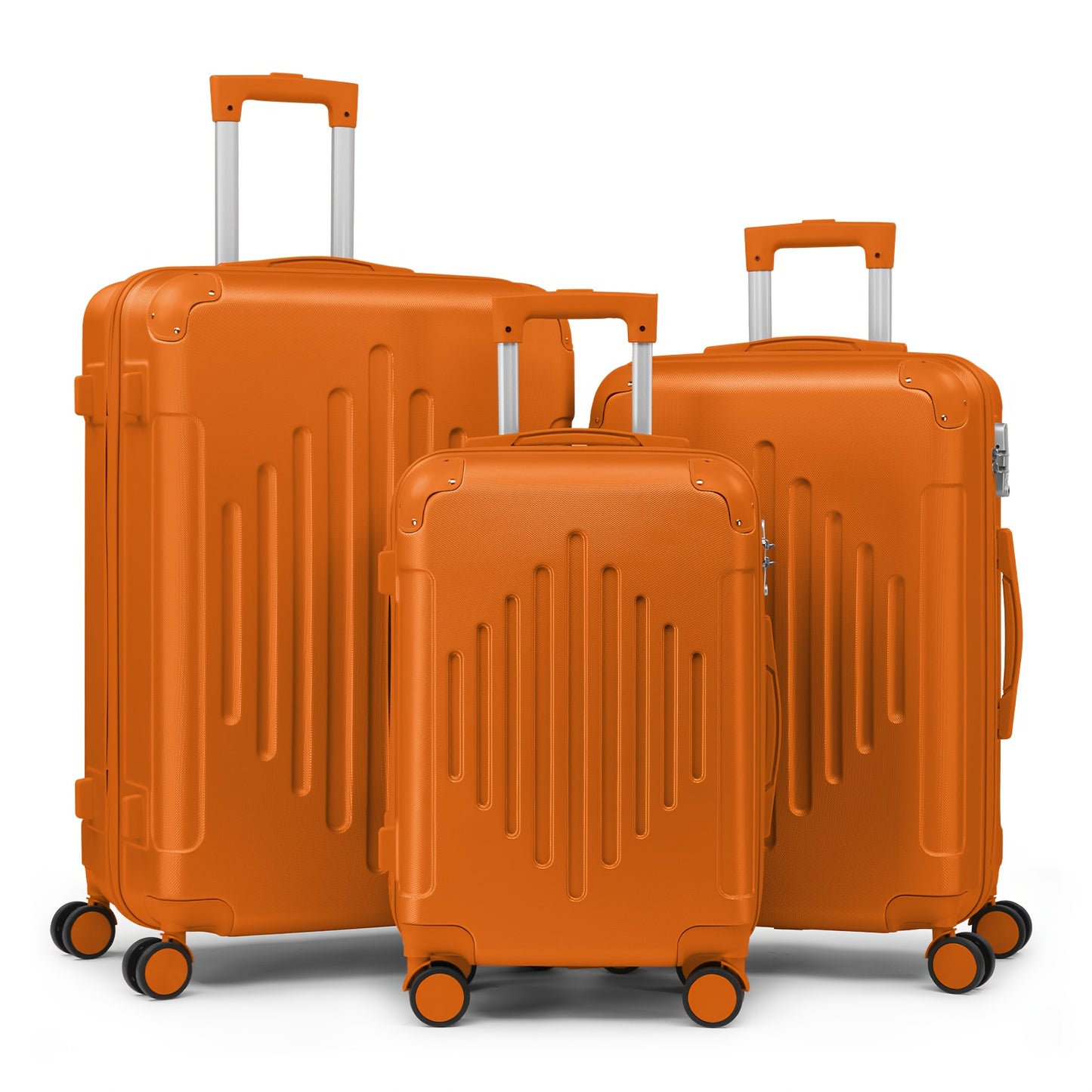 AutoForever 3 Piece ABS Hardshell Luggage Set With TSA Lock