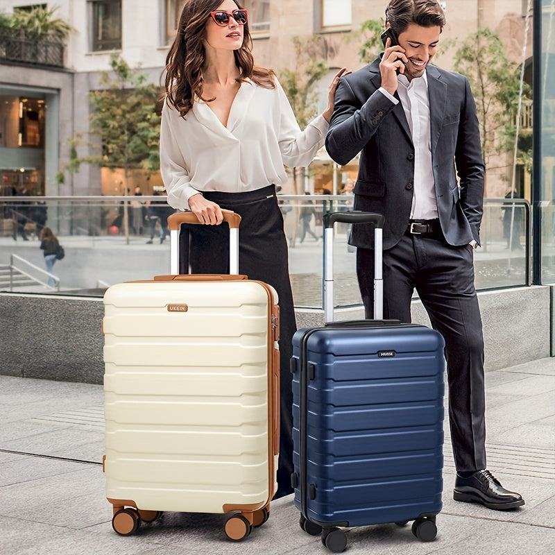 Miusse Three Piece Luggage Set ABS PC Expandable TSA Locks