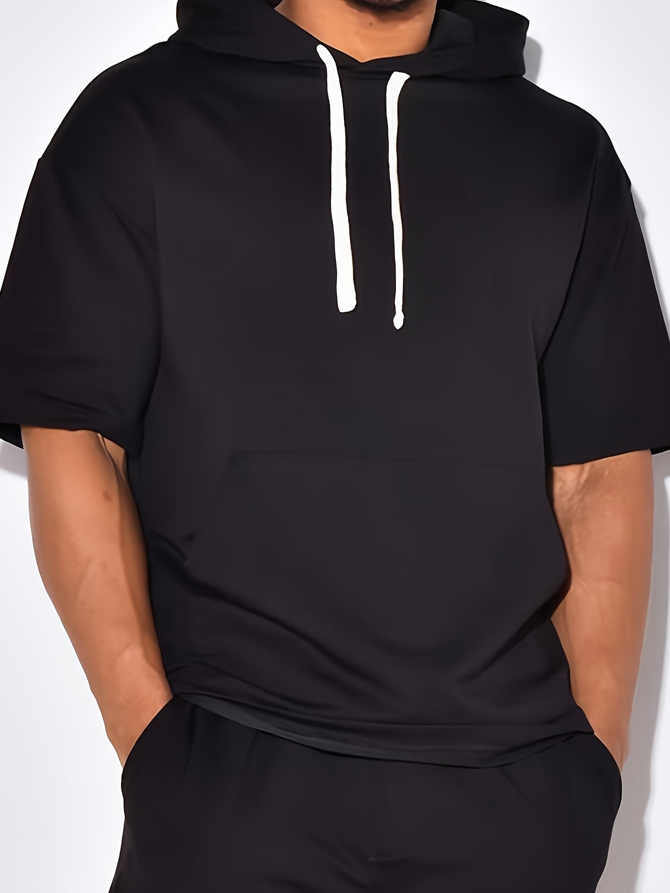 Men's 2pc Hoodie Sweatshirt And Shorts Set Spring Summer