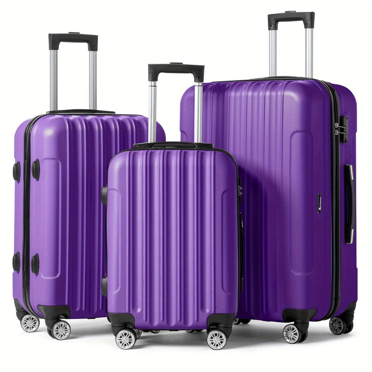 AutoForever Hard Shell Luggage 3pc With 360 Spinner Wheels