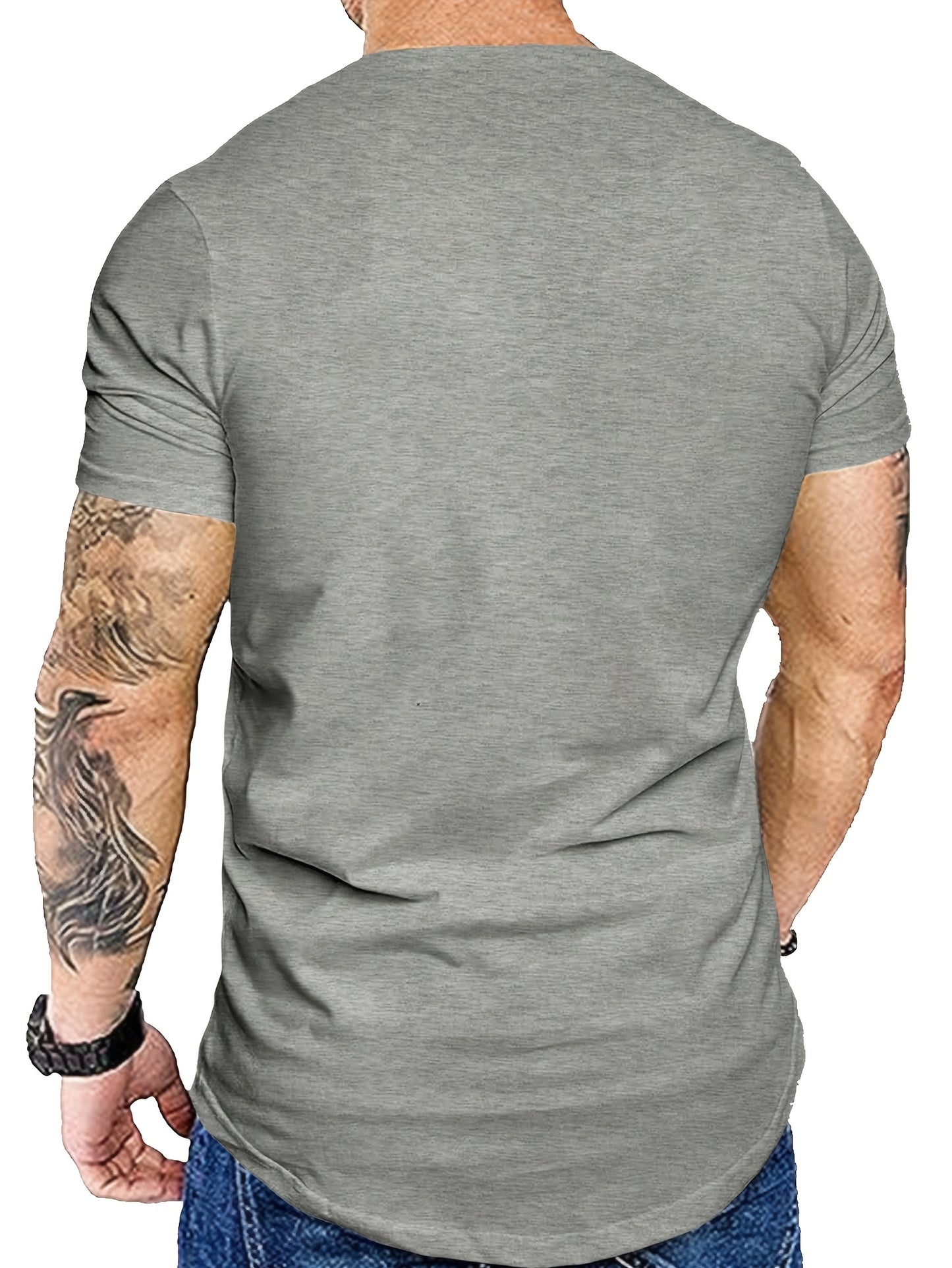 COMDECEVIS 3 Pack Mens Cotton Crew Neck T Shirts Casual