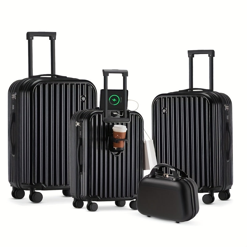 Polycarbonate Luggage Sets 4 Piece With Spinner Wheels
