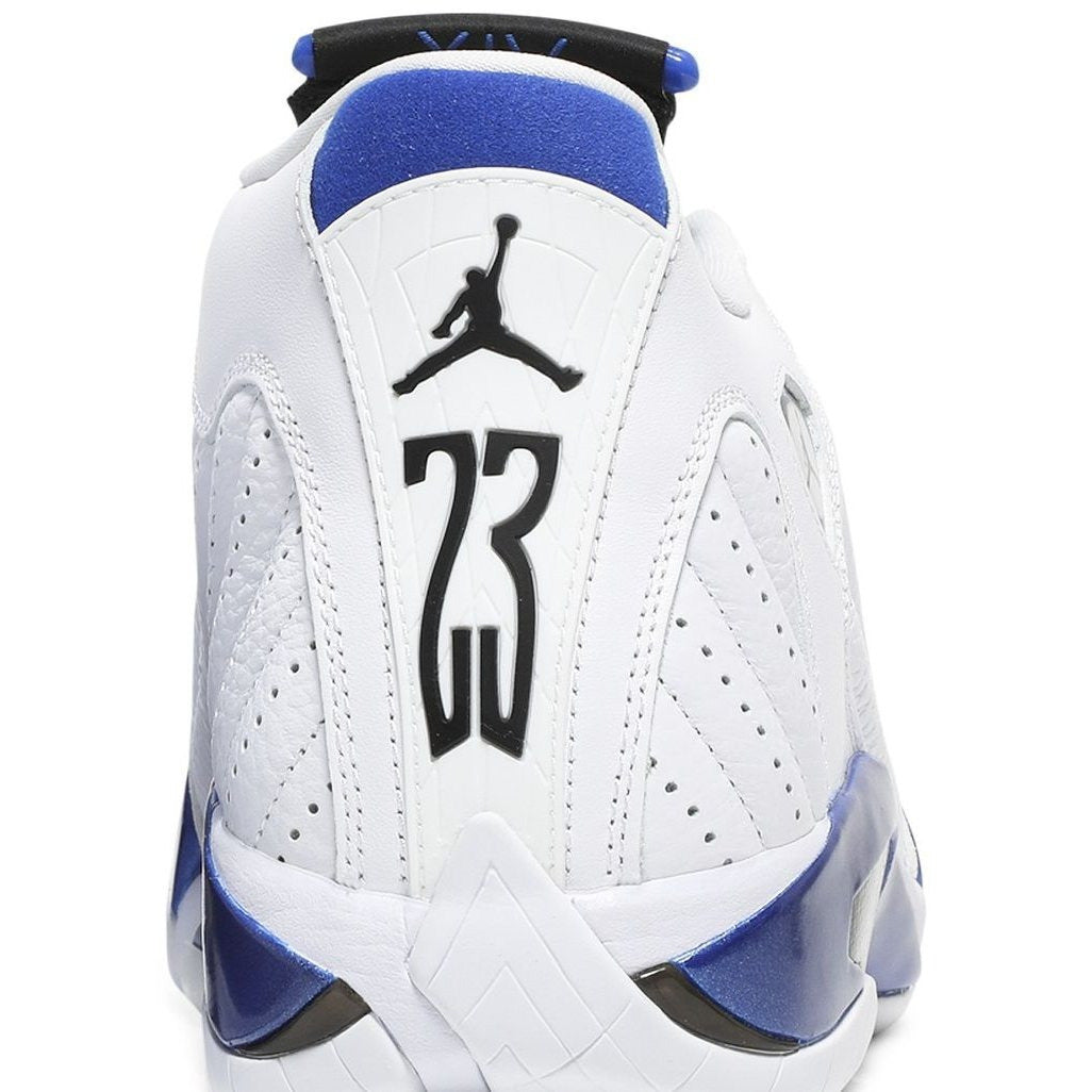 Nike Air Jordan 14 Retro White Hyper Royal Sneaker Edition