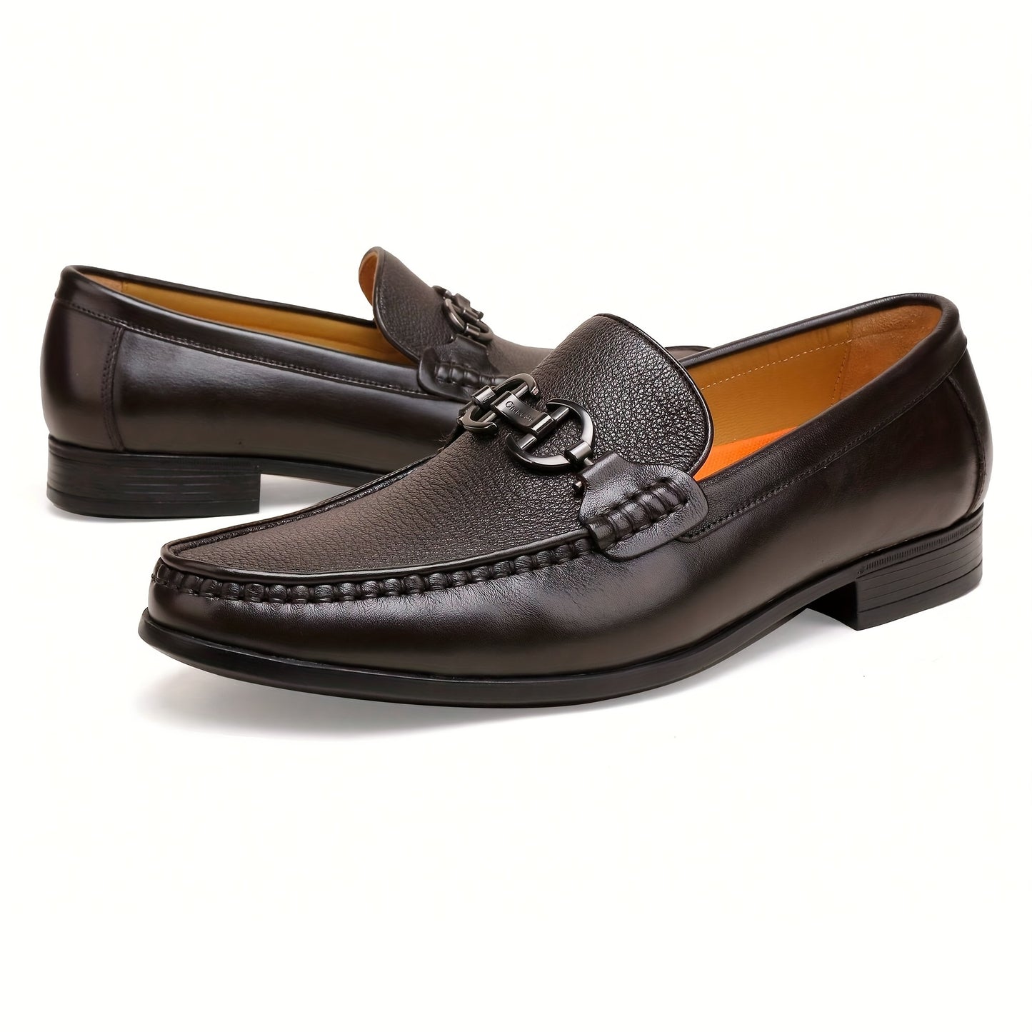 Leather Penny Loafer For Men Slip On Formal Business Shoes