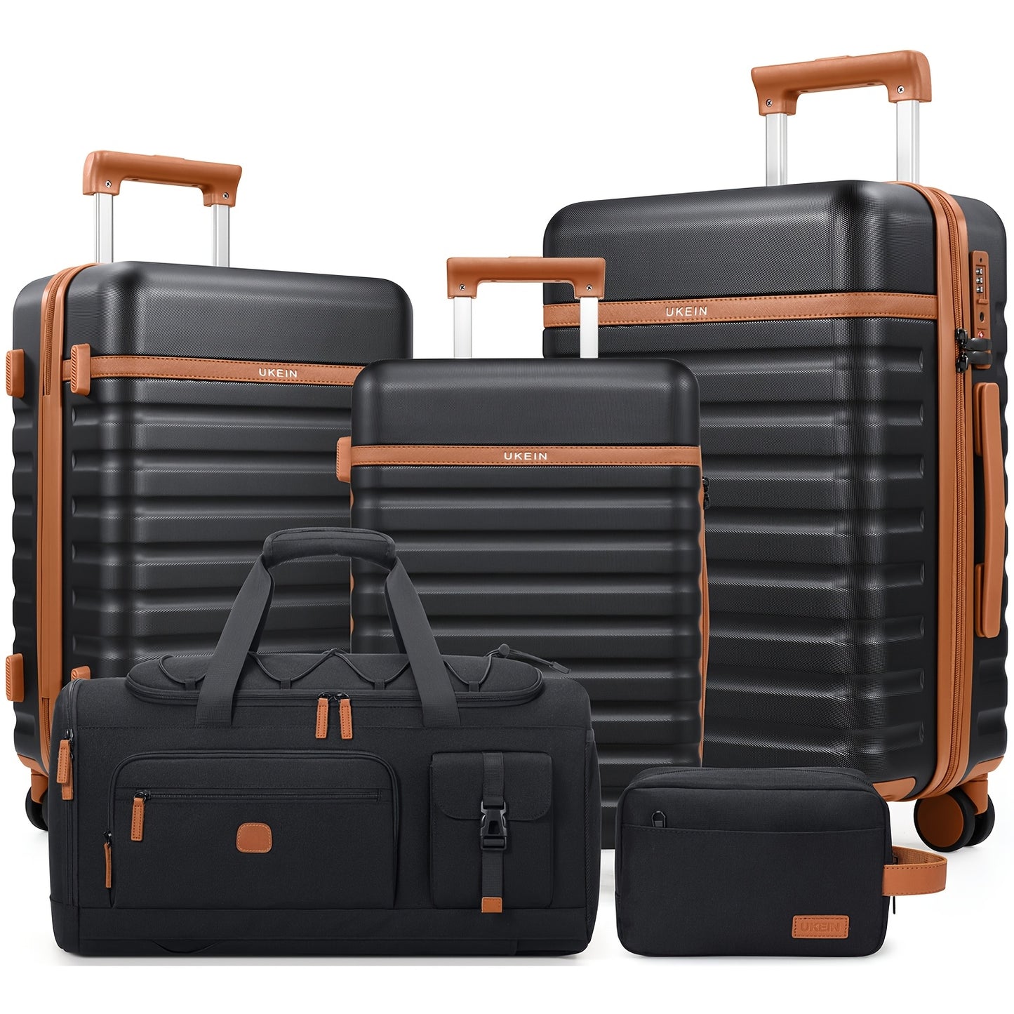 Suitcase Set 6pcs, 20/24/28 IN Expandable Carry On Luggage With TSA Lock Spinner Wheels Telescopic Handle, PC Hard Shell Luggage Set