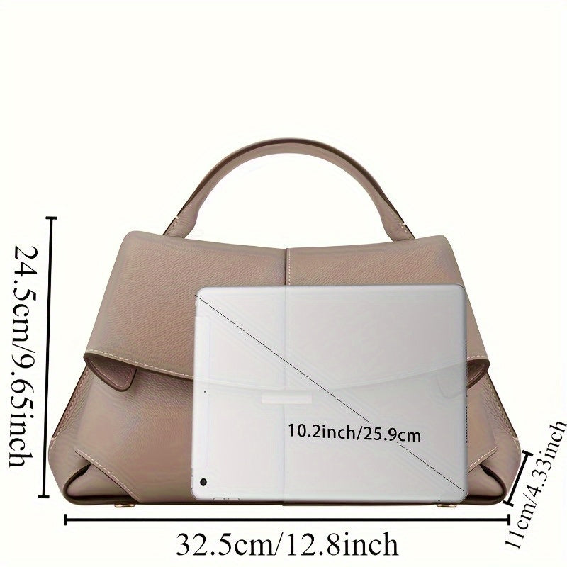 Genuine Leather Women's Messenger Bag by Fashionable Brand