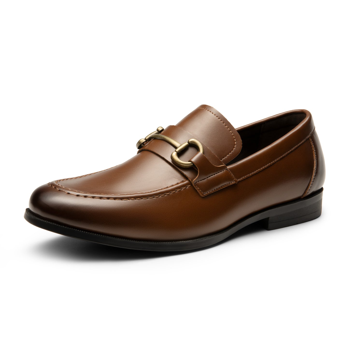 BRUNO MARC Men Classic Slip On Penny Loafers With Buckles