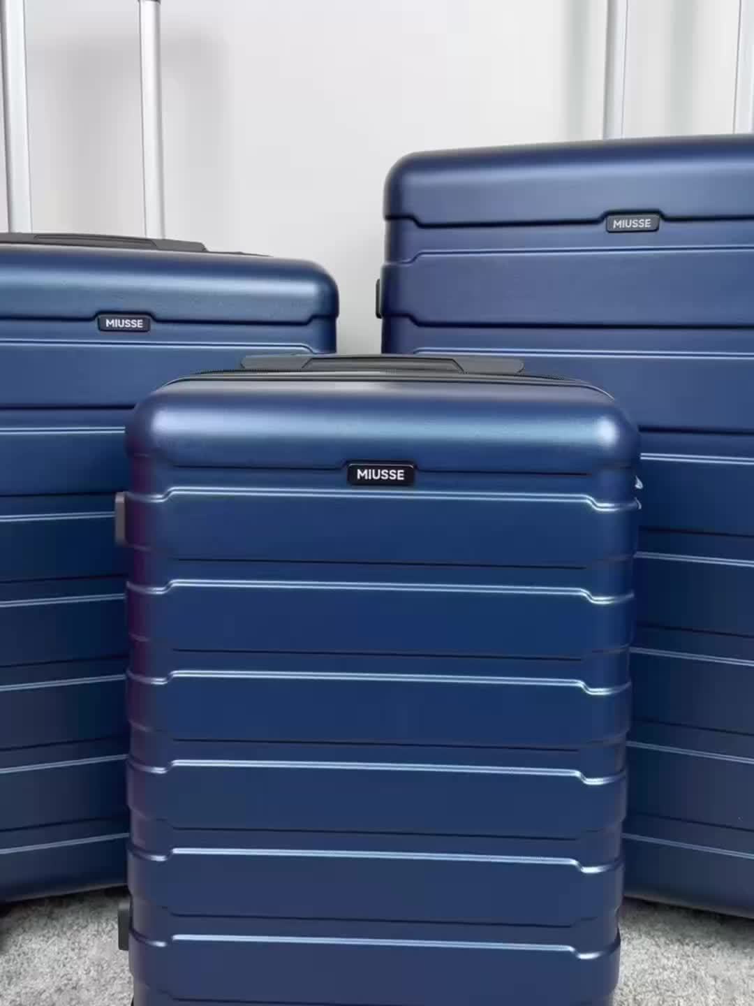 Miusse Three Piece Luggage Set ABS PC Expandable TSA Locks