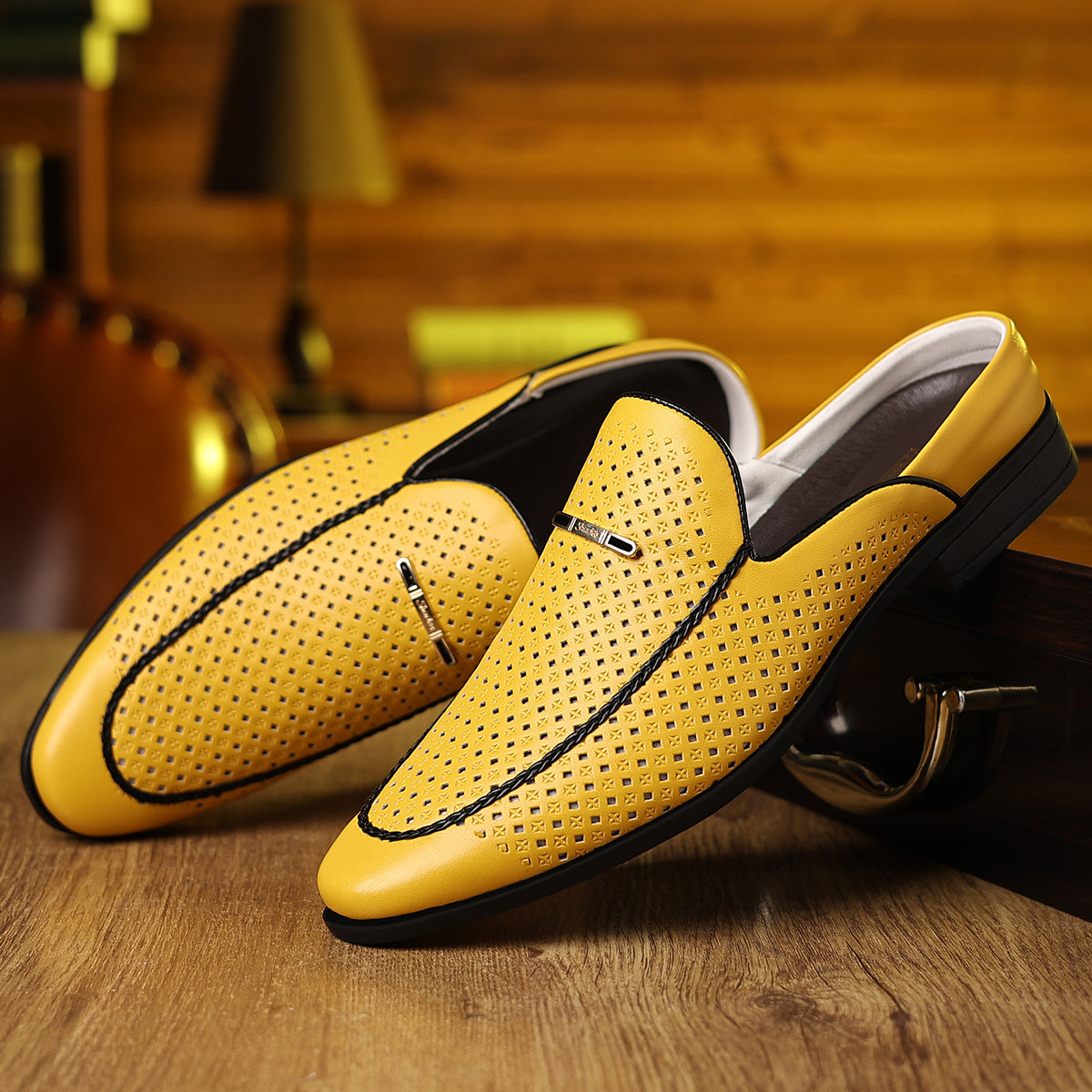 Men Slip On Loafers Lightweight Breathable Casual Shoes