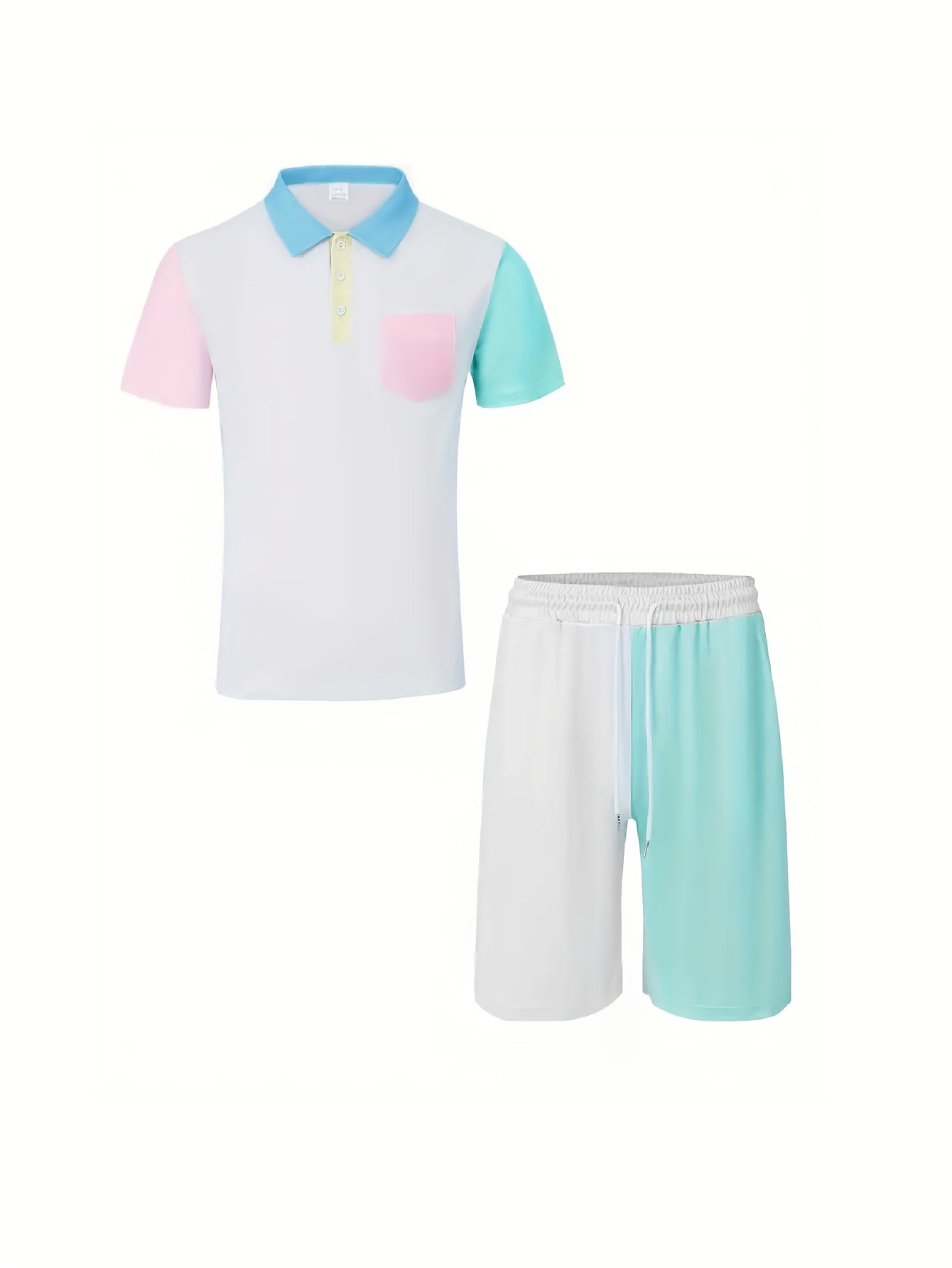 Spo Men Polo Shirt And Sweat Suit With Elastic Pockets