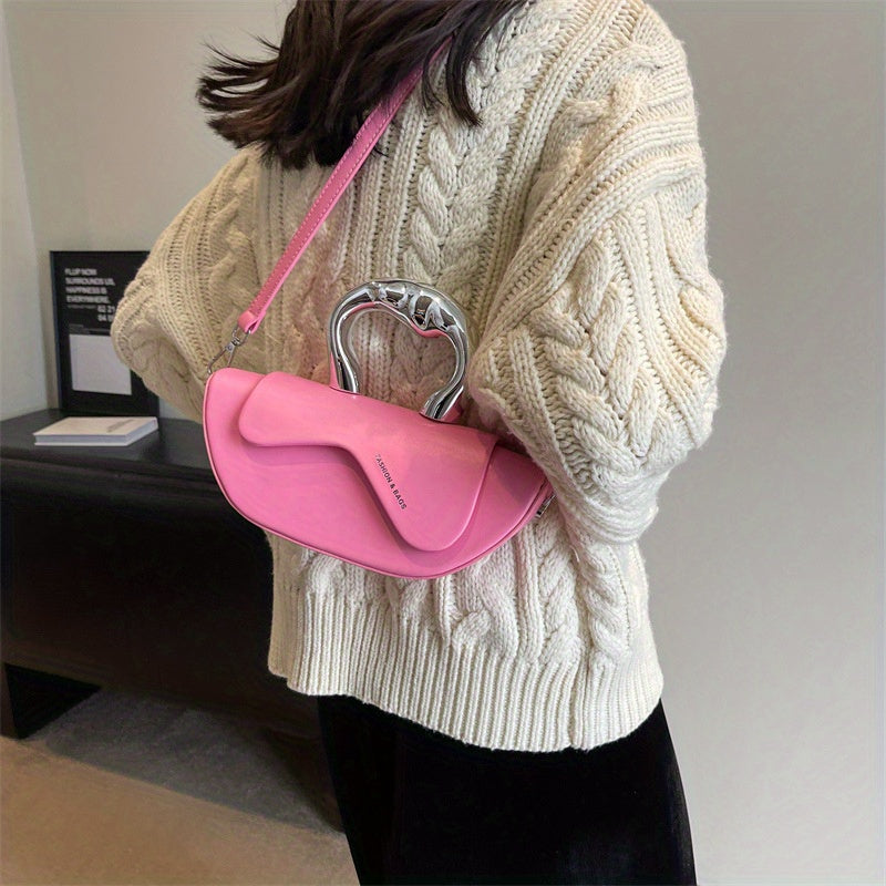 Cross Border Saddle Bags Messenger Bag For Women PU Leather