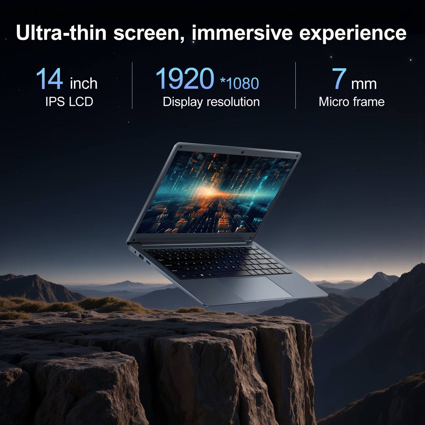 SUXICPU Laptop Celeron N3350 6GB RAM 320GB ROM 1080P