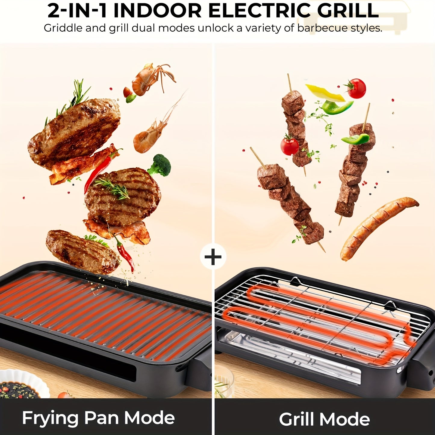 All Nations Emporium Smokeless Electric Griddle Nonstick