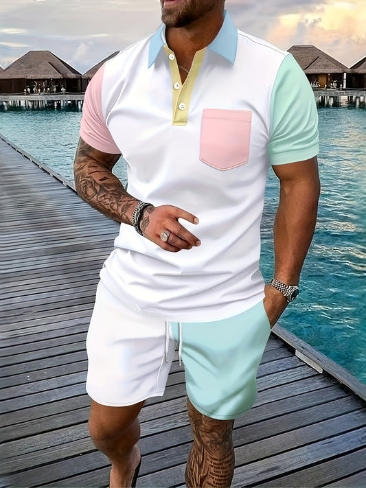 Spo Men Polo Shirt And Sweat Suit With Elastic Pockets