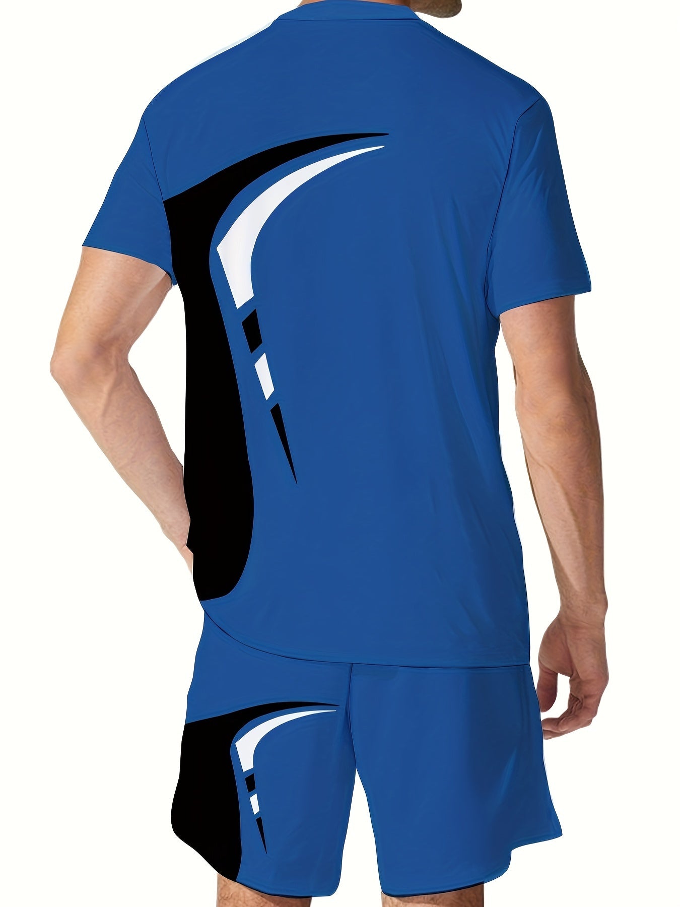 Men's Casual Crew Neck Knit T Shirt Polyester Stretch