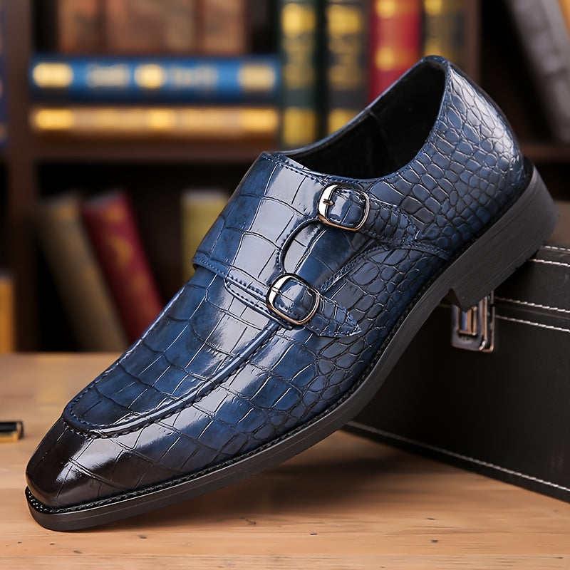 All Nations Emporium Mens British Crocodile Penny Loafers