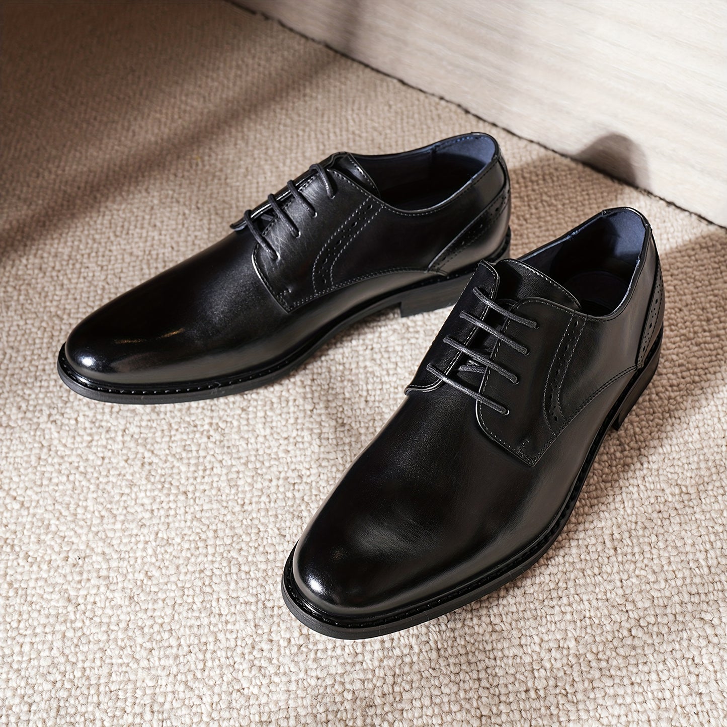 Bruno Marc Mens Lined Dress Oxfords Lace Up Shoes PU