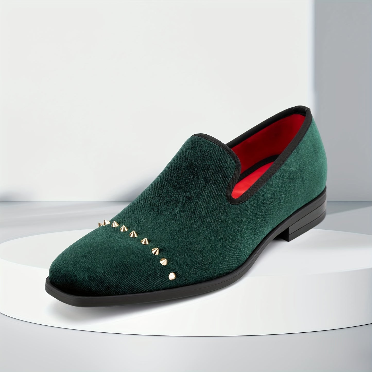 Mens Elegant Wedding Fashion Loafers Slip On Party Shoes