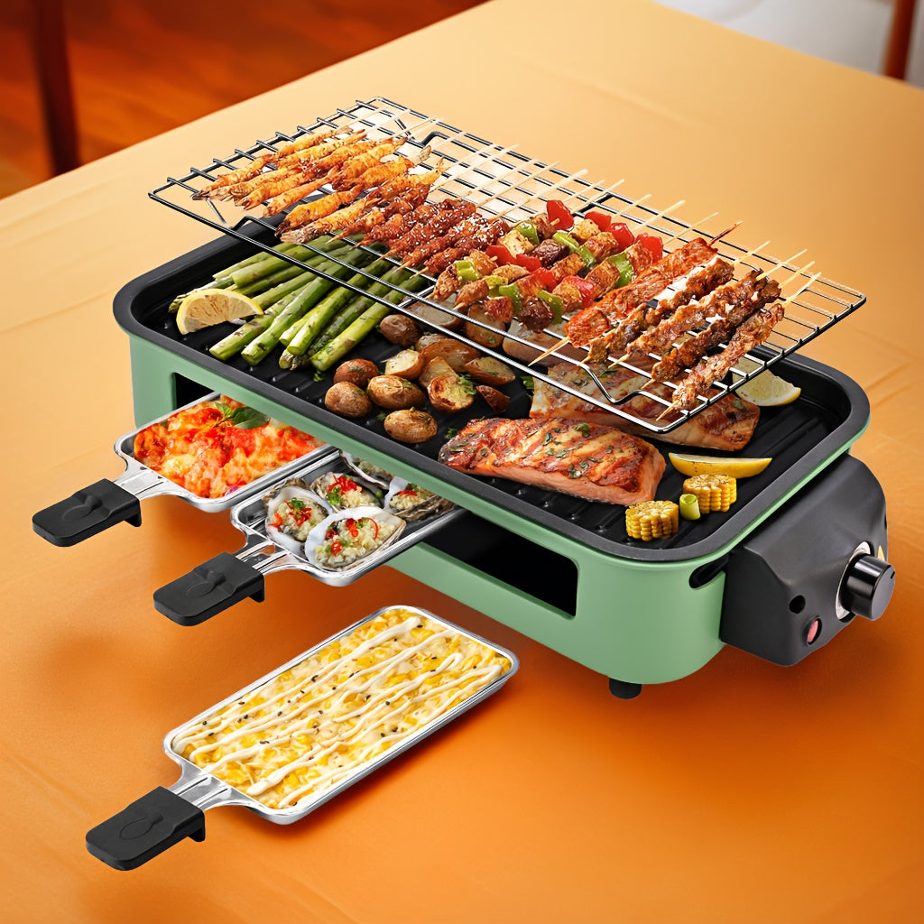 Susteas 1500W Smokeless Indoor Outdoor Electric Grill