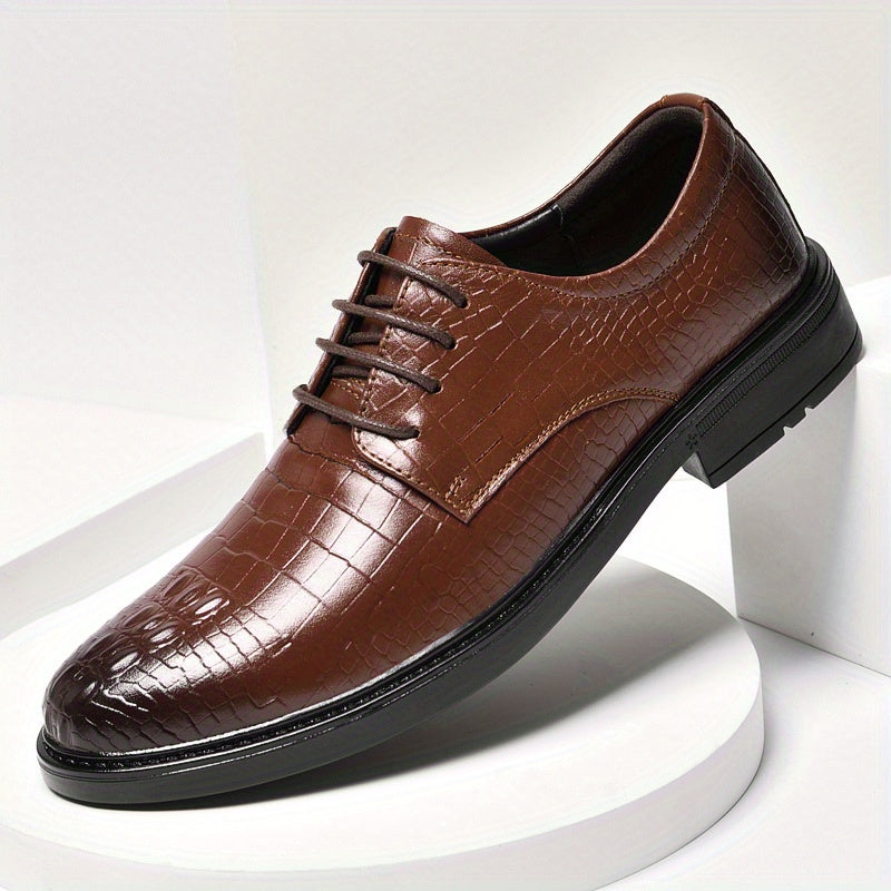 All Nations Emporium Mens British Formal Loafers Crocodile
