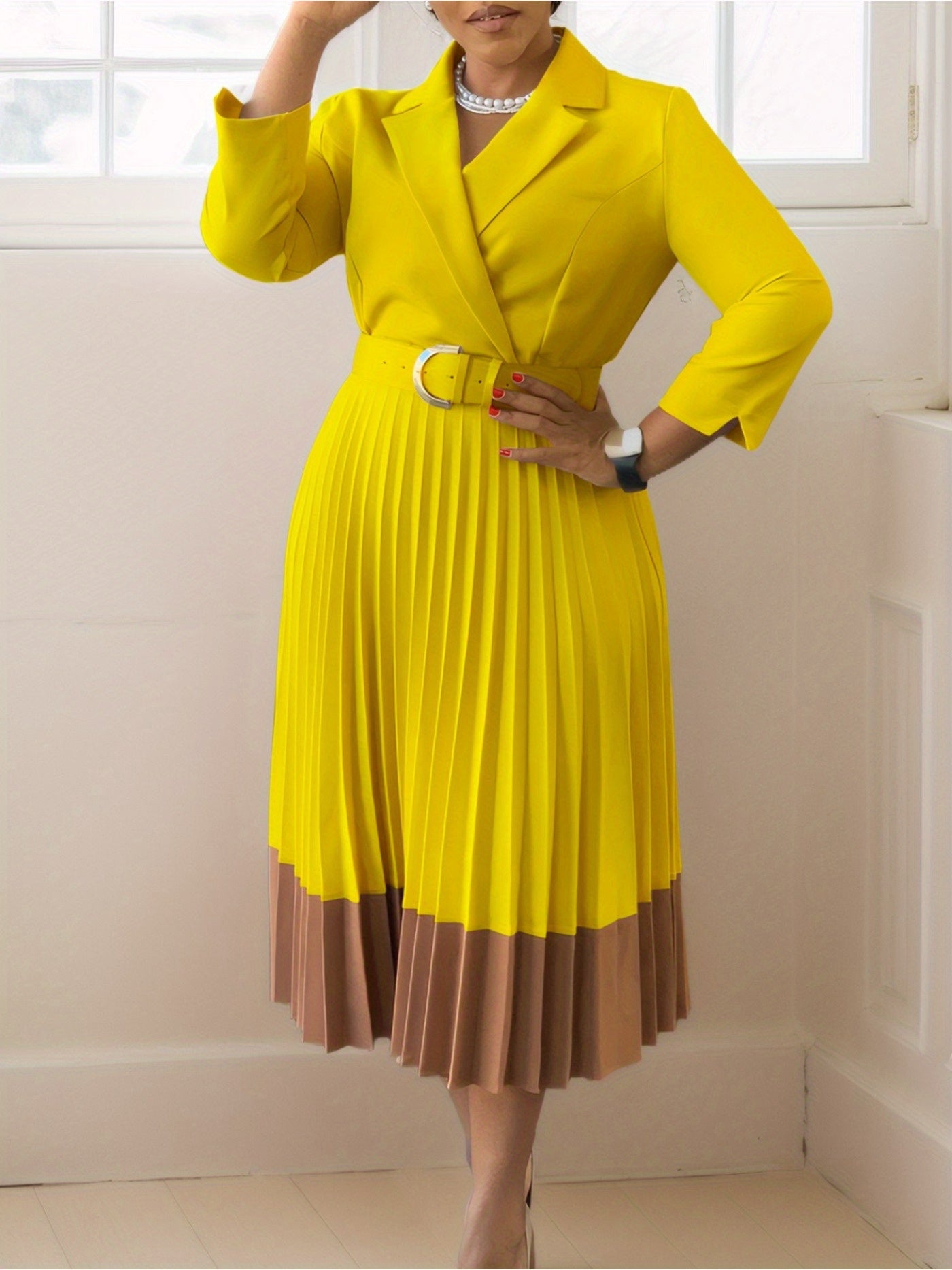 Elegant Satin Robe Midi Dress For Women Casual Summer