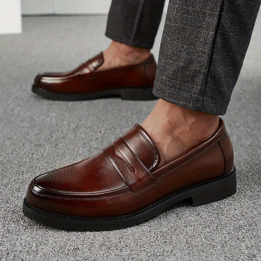 All Nations Emporium Mens Slip On Loafers PU Upper Non Slip