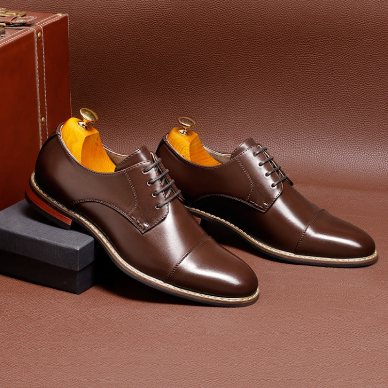 Bruno Marc Classic Modern Oxford Wingtip Lace Dress Shoes