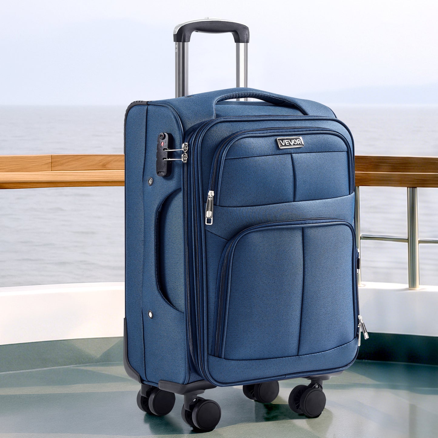 VEVOR Expandable Luggage With Spinner Wheels Carry On
