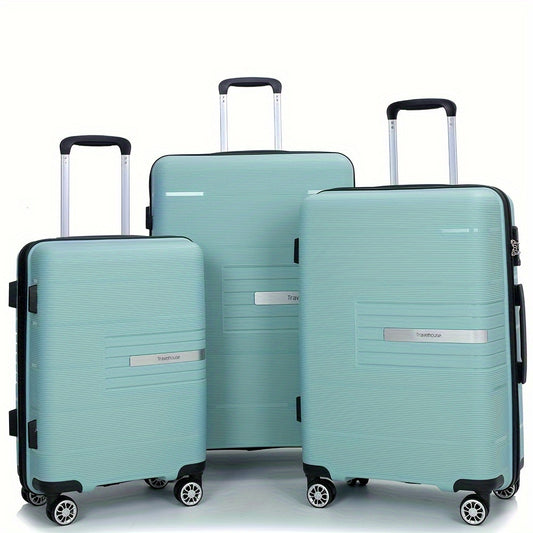 Tripcomp Luggage 3 Piece Set With TSA Lock And Spinner