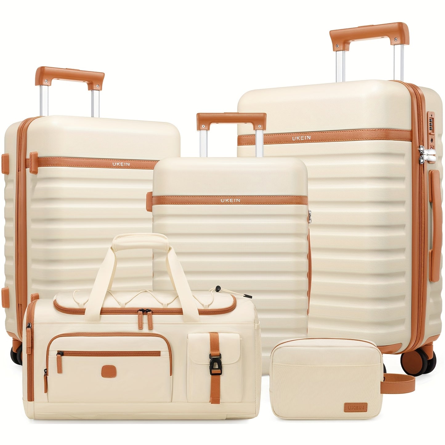 Suitcase Set 6pcs, 20/24/28 IN Expandable Carry On Luggage With TSA Lock Spinner Wheels Telescopic Handle, PC Hard Shell Luggage Set
