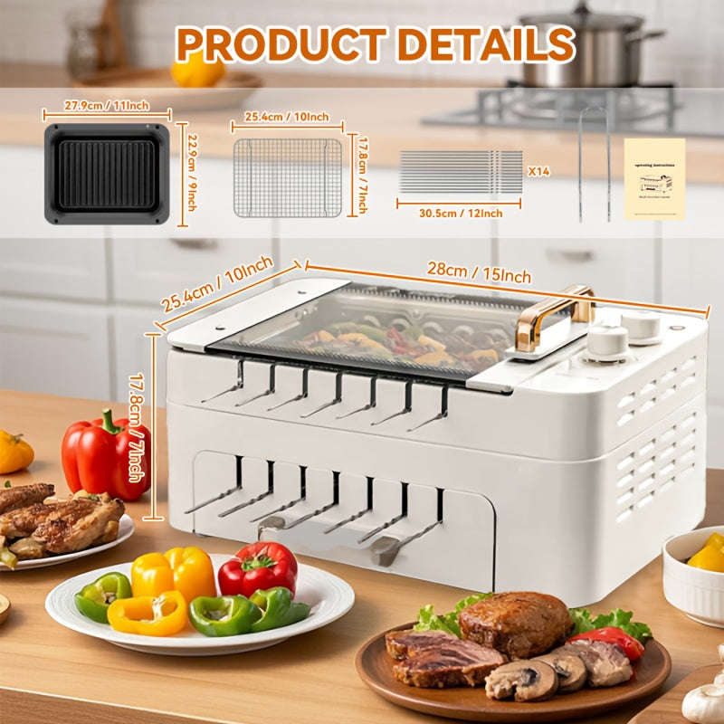 Smokeless Electric Grill 110V Plug With Temperature Control