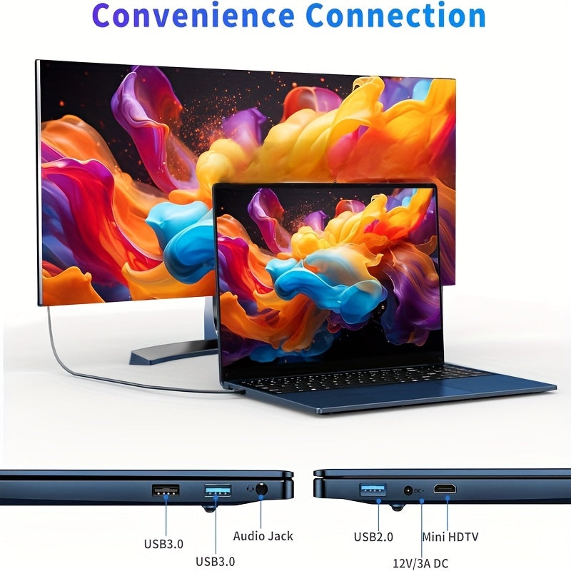 FUNYET Intel N150 Gaming Laptop 16GB RAM 1TB SSD Backlit