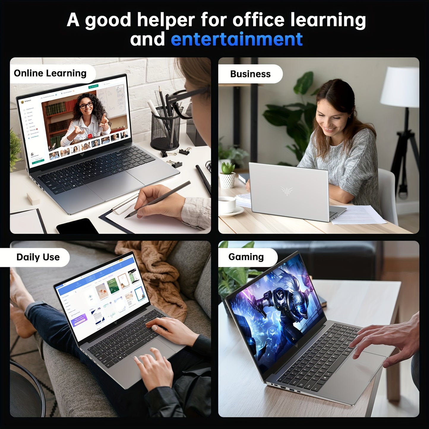 ACEMAGIC Intel Quad Core Laptop 16GB RAM 512GB SSD