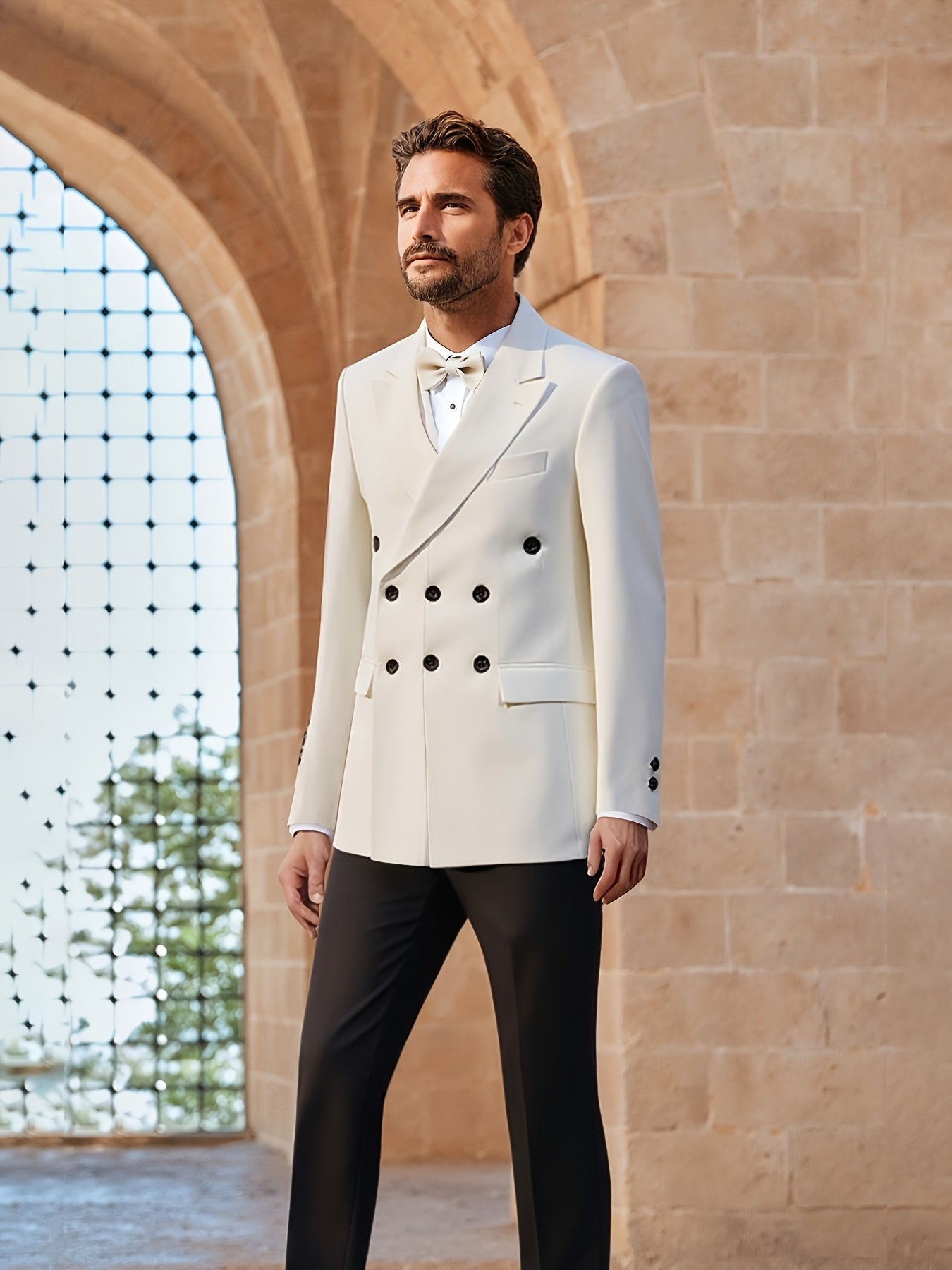 Mens Shawl Collar Tuxedo Blazer Polyester All Season Wedding