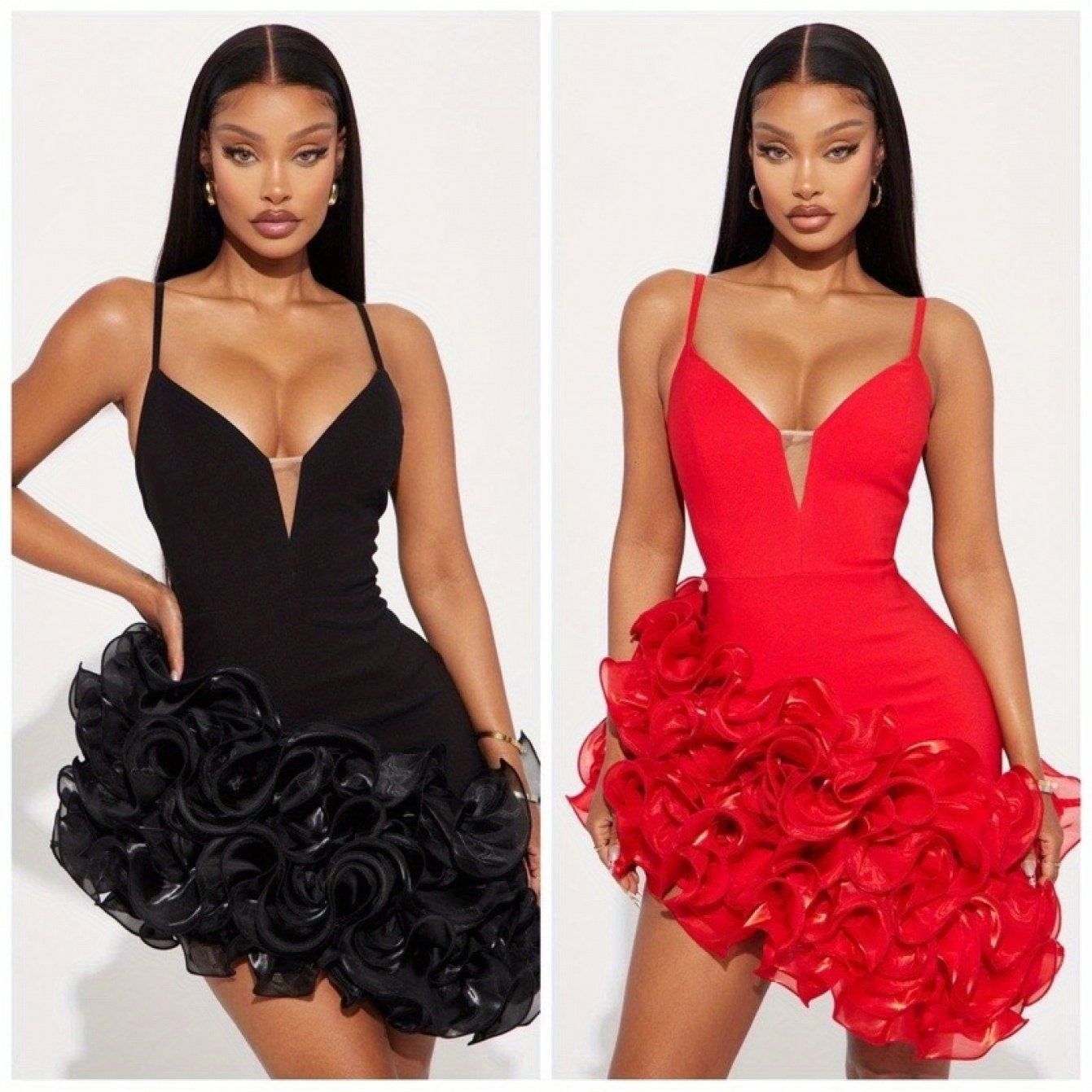 Womens Sexy Low Cut Bodycon Party Dress For Evening Wear