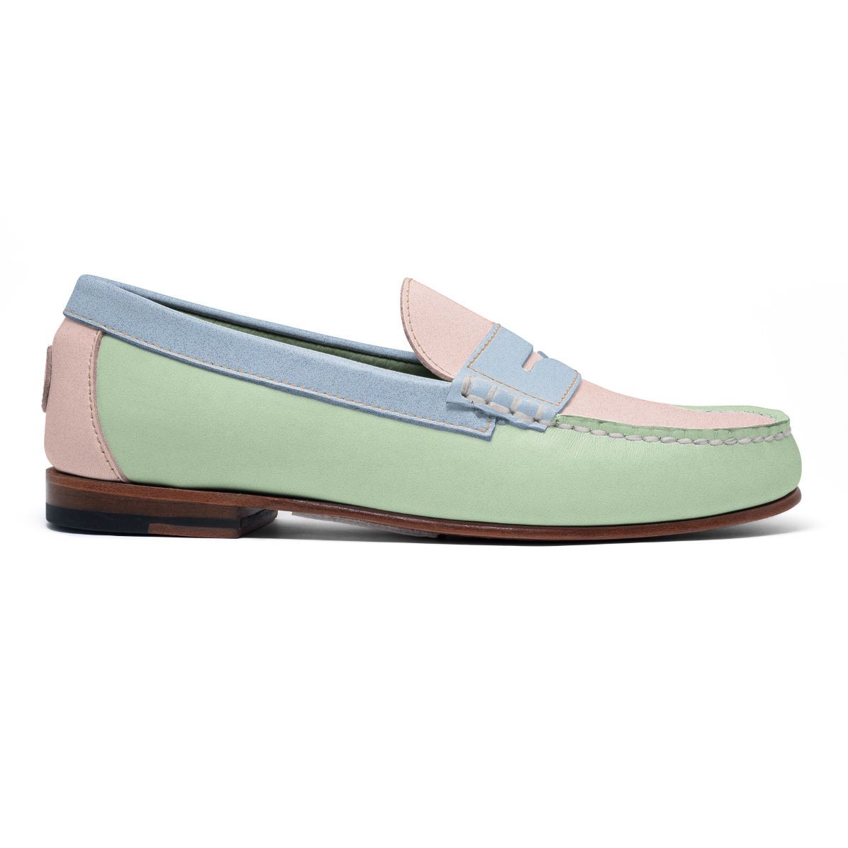 Lombard Premium Leather Penny Loafer Leather Sole Shoes