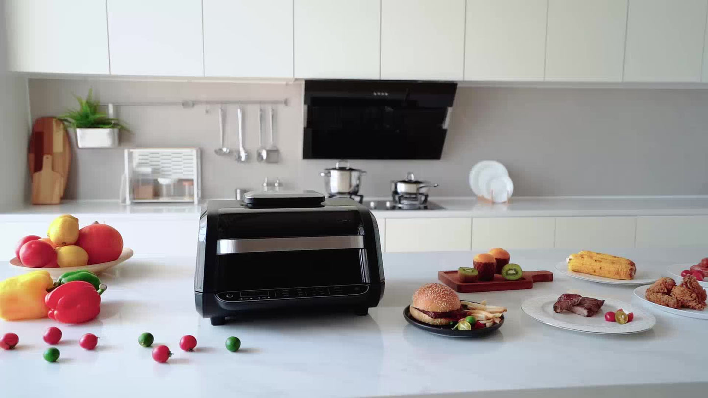 Geek Chef Indoor Grill And Air Fryer 7 In 1 Smokeless