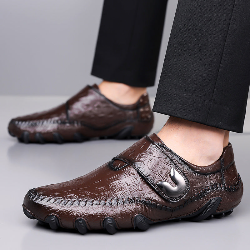 Men's Classic Slip-On Loafers With Non-Slip Rubber Sole