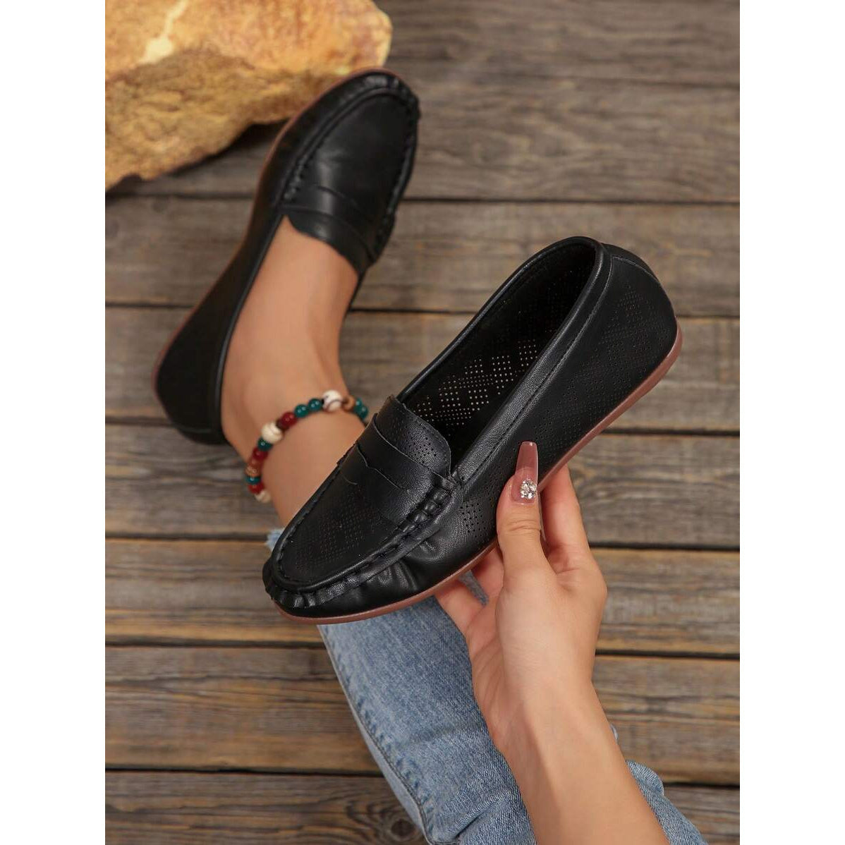 All Nations Emporium Penny Loafers Women Slip On Shoes